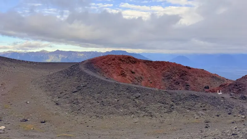 Volcán Osorno y Cráter Rojo en el sur de Chile