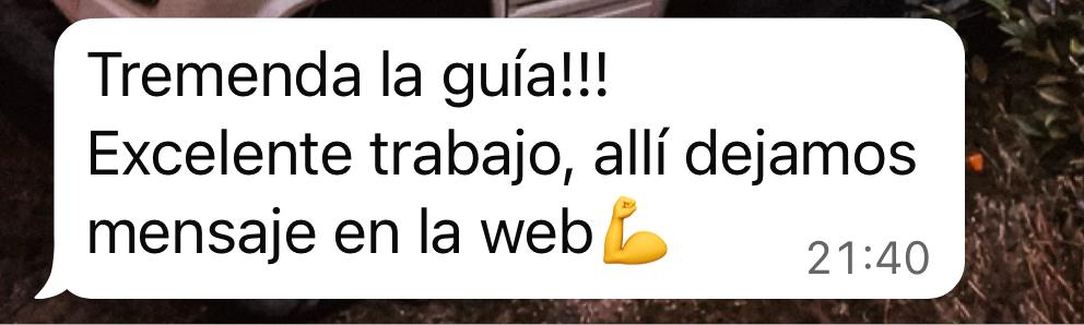 Testimonio WhatsApp